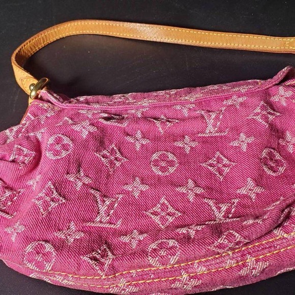 Vintage Louis Vuitton pink denim hobo bag - Picture 4 of 6